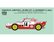 Decal - Lancia Stratos HF "Aseptogyl" Rally Monte Carlo 1977 - Dacremont / Galli 1/12 - LIMITED